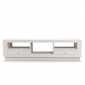 Eric TV Unit – White Media Console with Drawers from Living point