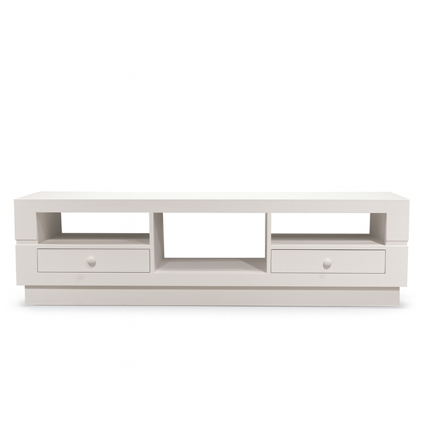 Eric TV Unit – White Media Console with Drawers from Living point
