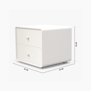 Esme Side Table with Dimensions from Living point