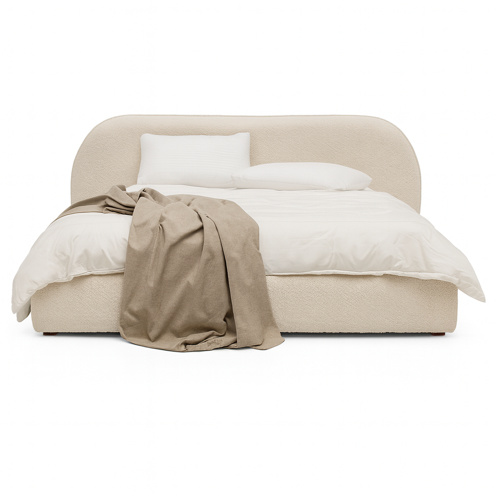 Ezra Bouclé Bed Lifestyle Image from Living point