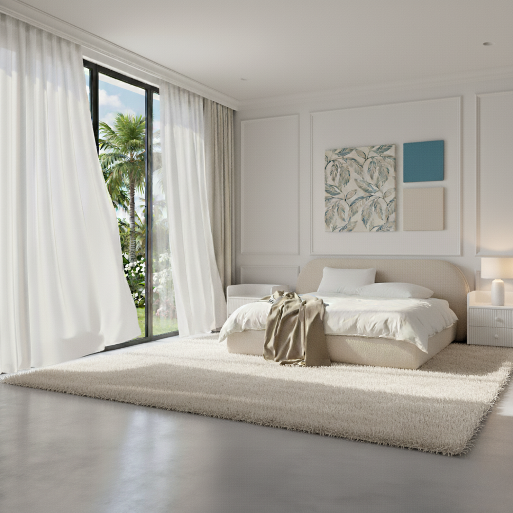 Ezra Bouclé Bed Lifestyle Image from Living point
