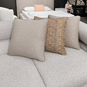 Faded Safari Print & Dusk Brown Chenille Pillow Set of 3 Lifestyle Image from Living Point