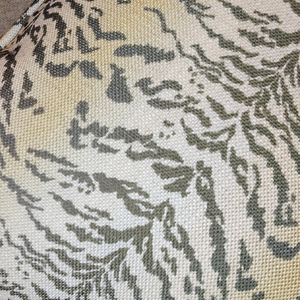 Faded Safari Print Pillow Fabric Close View from Living point