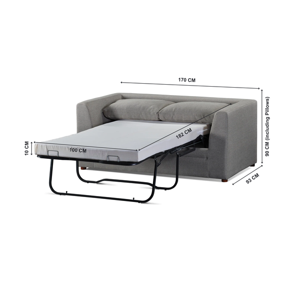 Geneva sofa bed small size image with measurments  from Living point