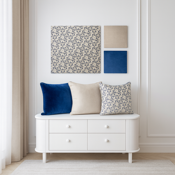 Geometric Wall Art & Decorative Pillows from Living point