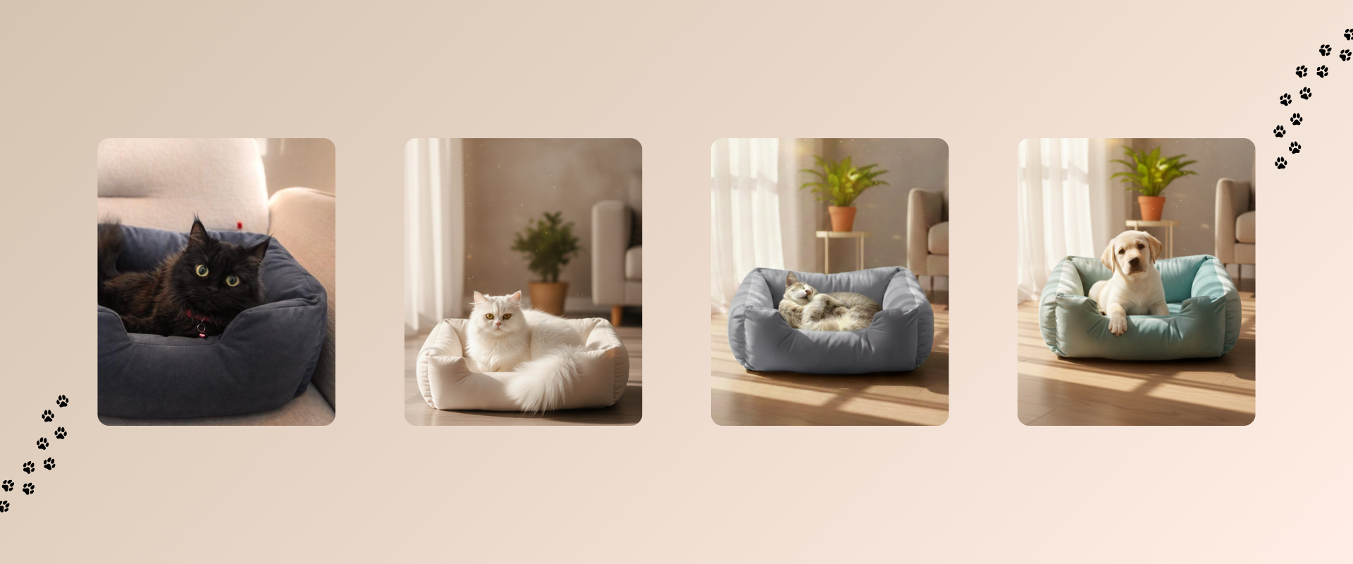 Gifted for our four legged friends Living point website Desktop banner 