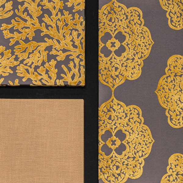 Golden Medallion Wall Art Close View