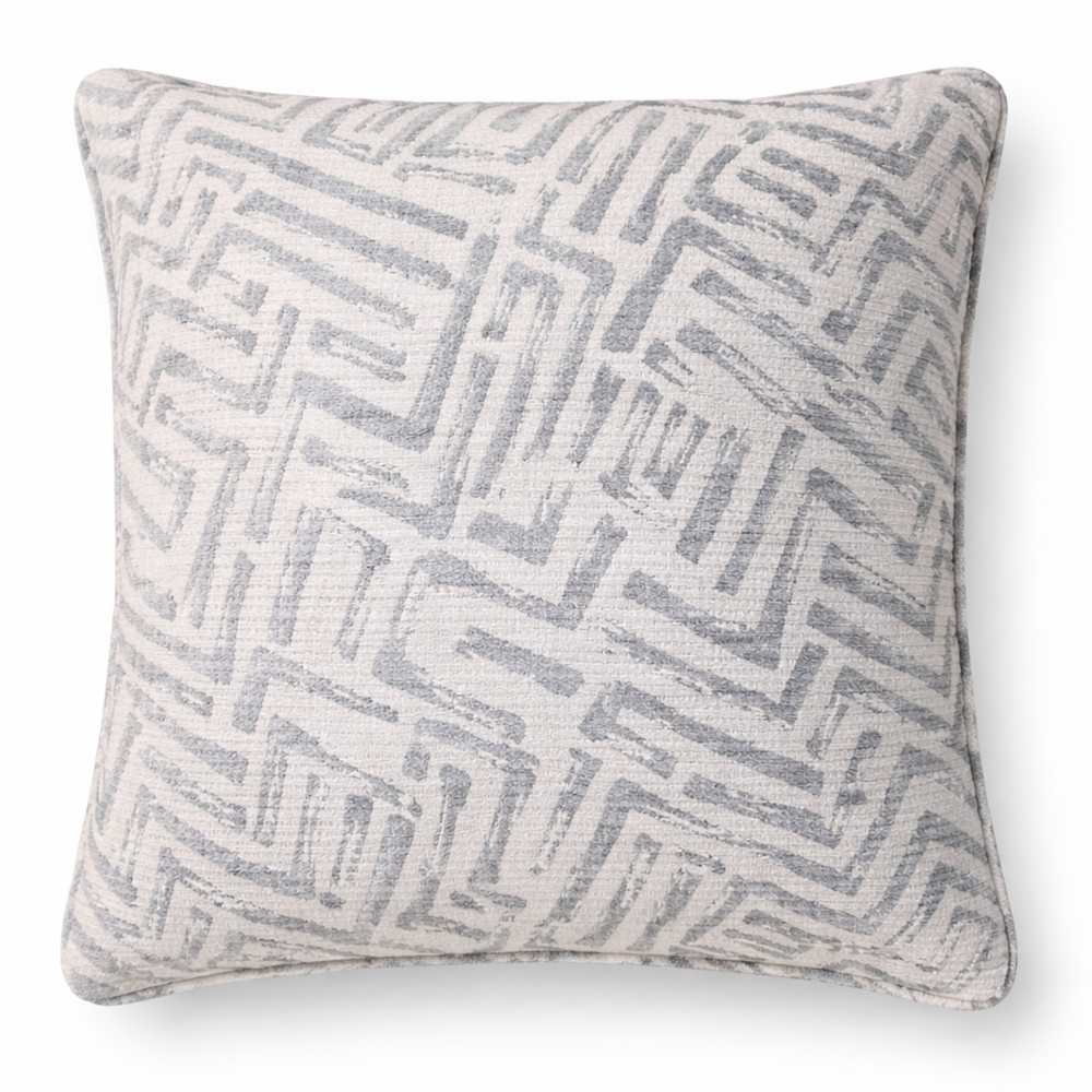 Grey Shell Weave Pillow from Living Point