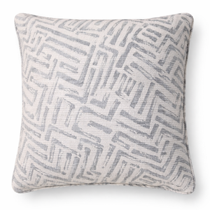 Grey Shell Weave Pillow from Living Point
