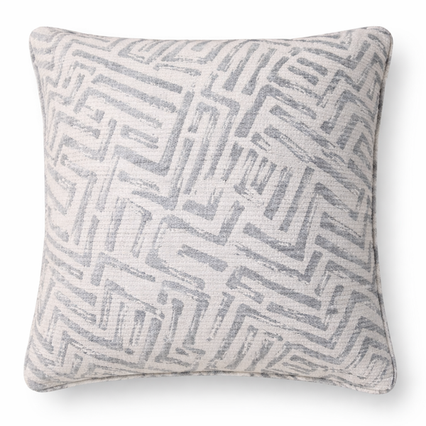 Grey Shell Weave Pillow from Living Point