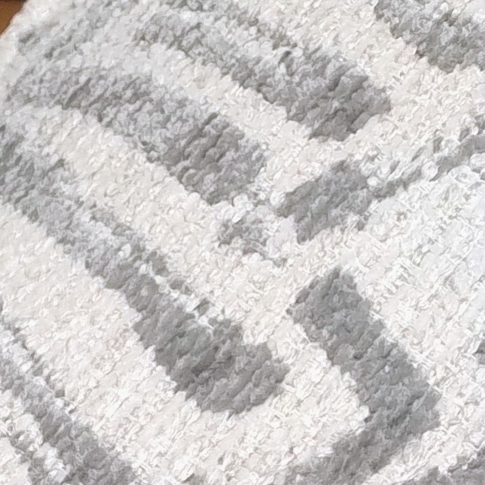 Grey Shell Weave Pillow from Living Point