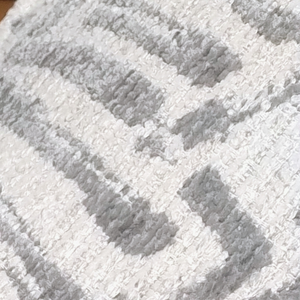 Grey Shell Weave Pillow Fabric Close View from Living Point