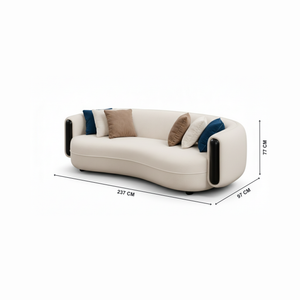 Hamilton 3 Seater Sofa with Dimenisions from Living point