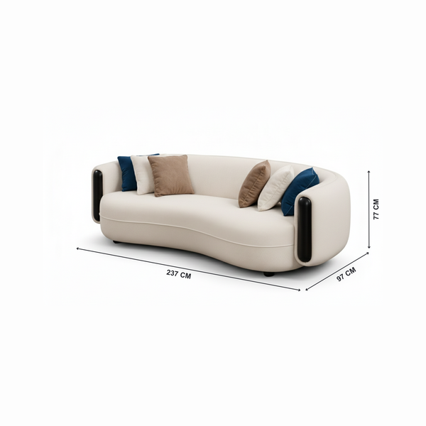 Hamilton 3 Seater Sofa with Dimenisions from Living point