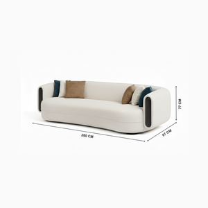 Hamilton 3 Seater Sofa with Dimenisions from Living point