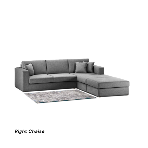 Helsinki 3 Seater Sectional With Ottoman