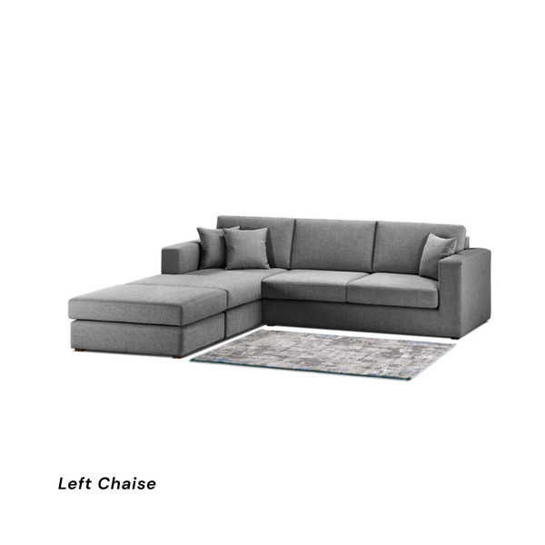 Helsinki 3 Seater Sectional With Ottoman
