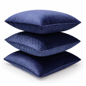Imperial Blue & Mosaic Quilt Pillow Set of 3 from Living Point