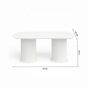 Larson Wooden Dining Table Living Point