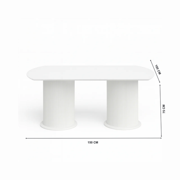 Larson Wooden Dining Table Living Point