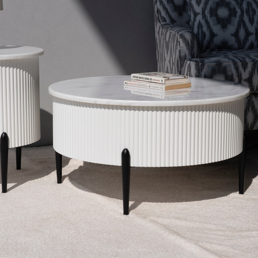 Larson Marble Coffee Table Lifestyle Image from Living point