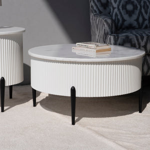 Larson Marble Coffee Table Lifestyle Image from Living point