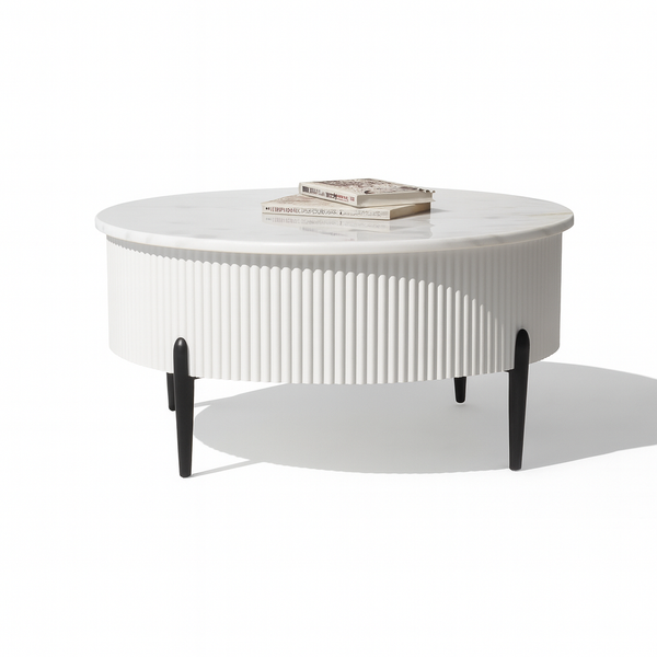 Larson Marble Coffee Table in white background from Living point