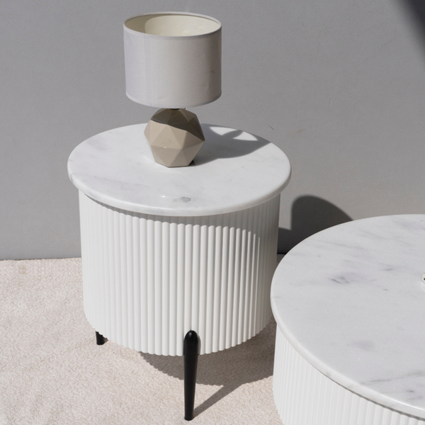 Larson Marble End Table Lifestyle Image from Living point