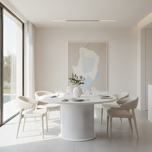 Larson Round Dining Table Lifestyle Image from Living point