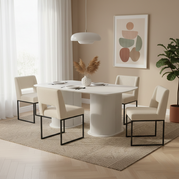 Larson Wooden Dining Table Living Point