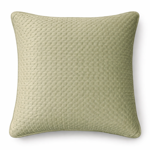 Lattice Quilt Olive Pillow from Living Point