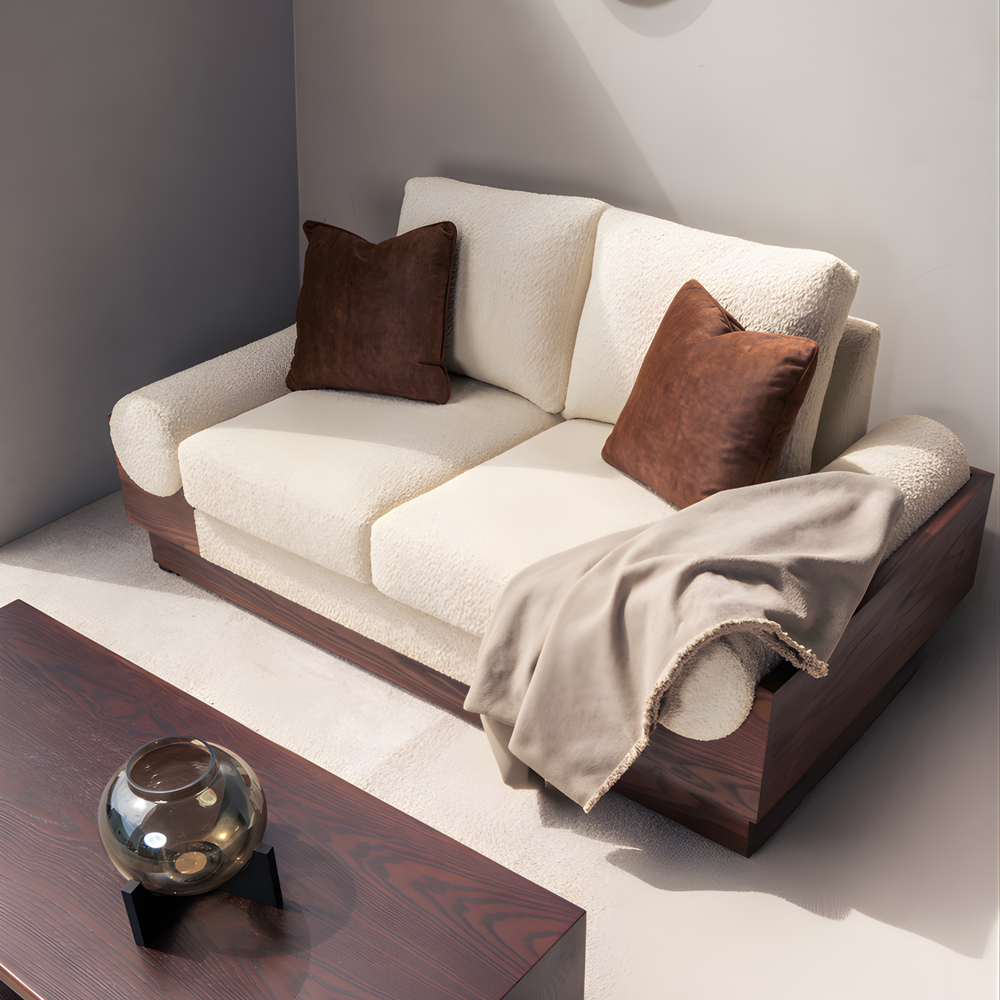Lincoln 2 Seater Ash Wood Sofa from Living point