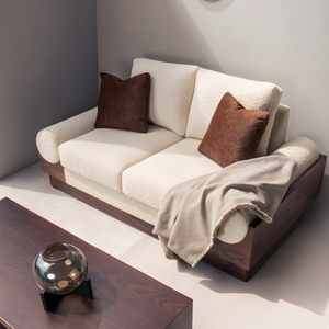 Lincoln 2 Seater Ash Wood Sofa from Living point
