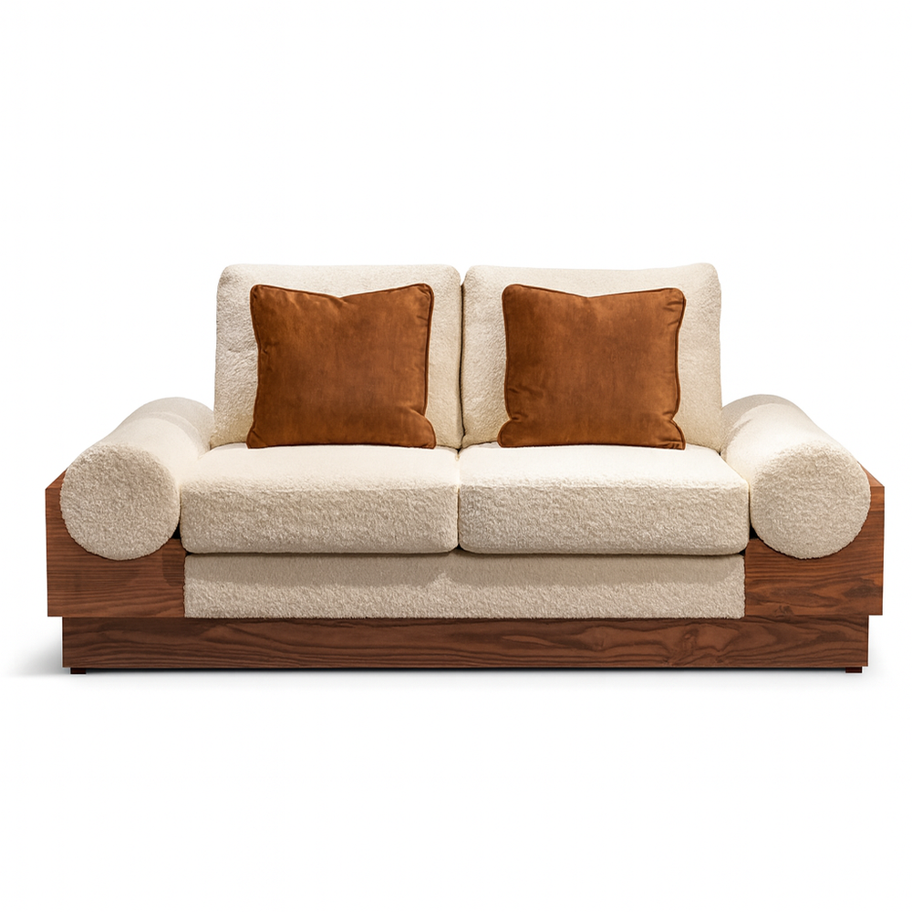 Lincoln 2 Seater Ash Wood Sofa from Living point