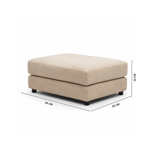 Liverpool Sofa Ottoman with Dimesnions from Living point
