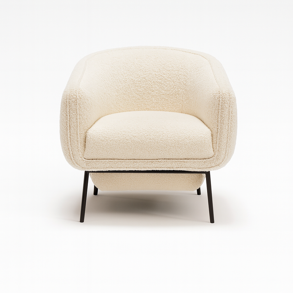 Lucy Metal Chair Front View from Living point