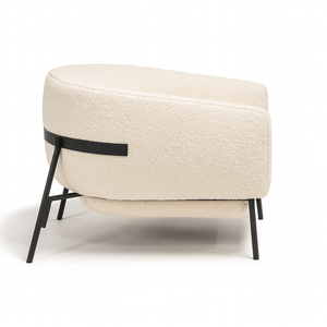 Lucy Metal Chair Side View from Living point
