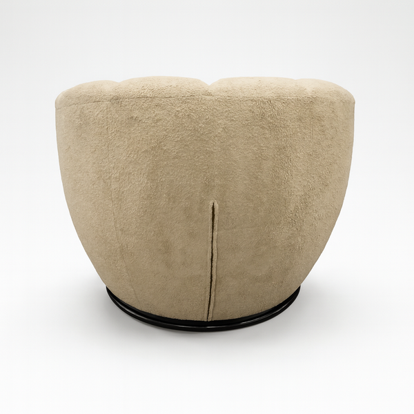 Maria Swivel Chair Backside View from Living point
