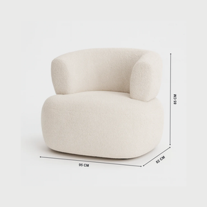 Marshmello Chair Image With Dimensions from Living point