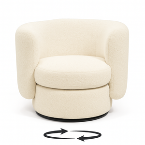 Maya Swivel Chair Front View from Living point