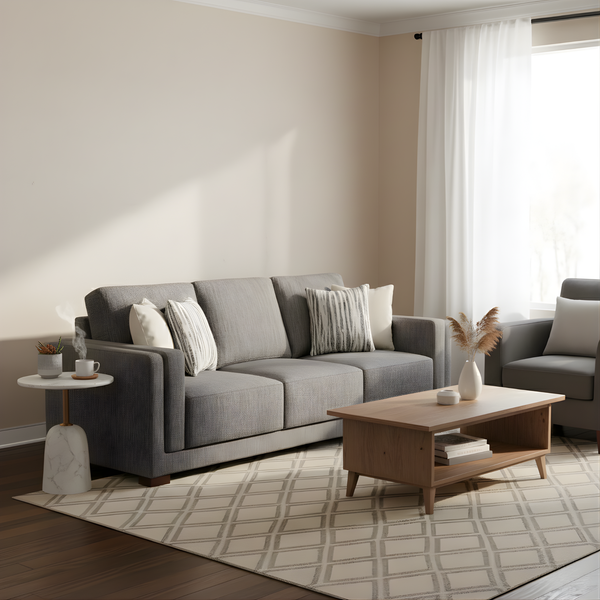 Miami 3 Seater Grey Sofa Lifestyle Image from Living point