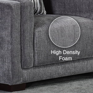 Miami Single Seater Sofa Fabric Close View from Living point