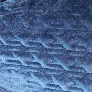 Mosaic Quilt Pillow Fabric Close View from Living point