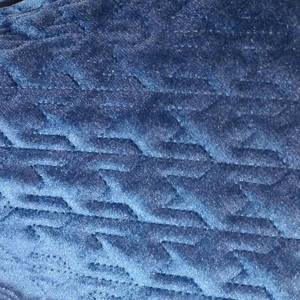 Mosaic Quilt Pillow Fabric Close View from Living point