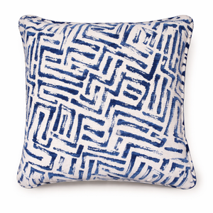 Navy Shell Weave Pillow from Living Point