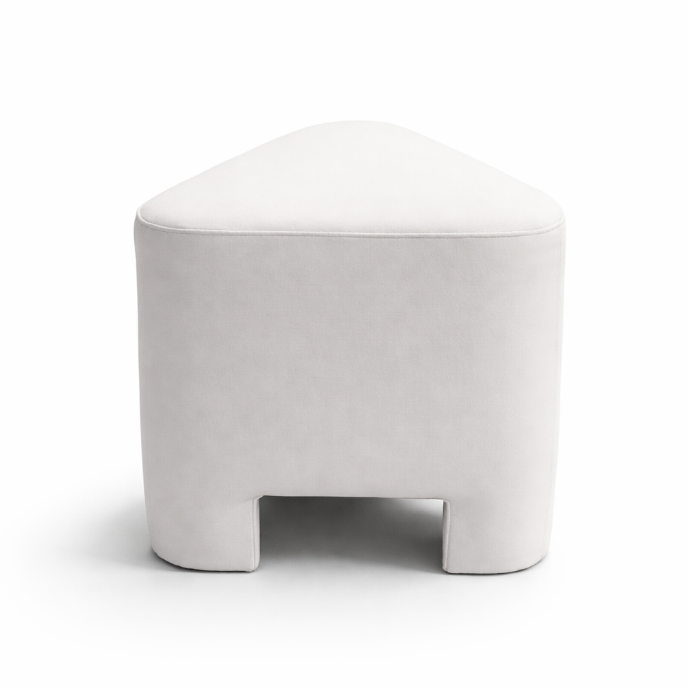 Pebble Fabric Pouf Ottoman Lifestyle Image from Living point