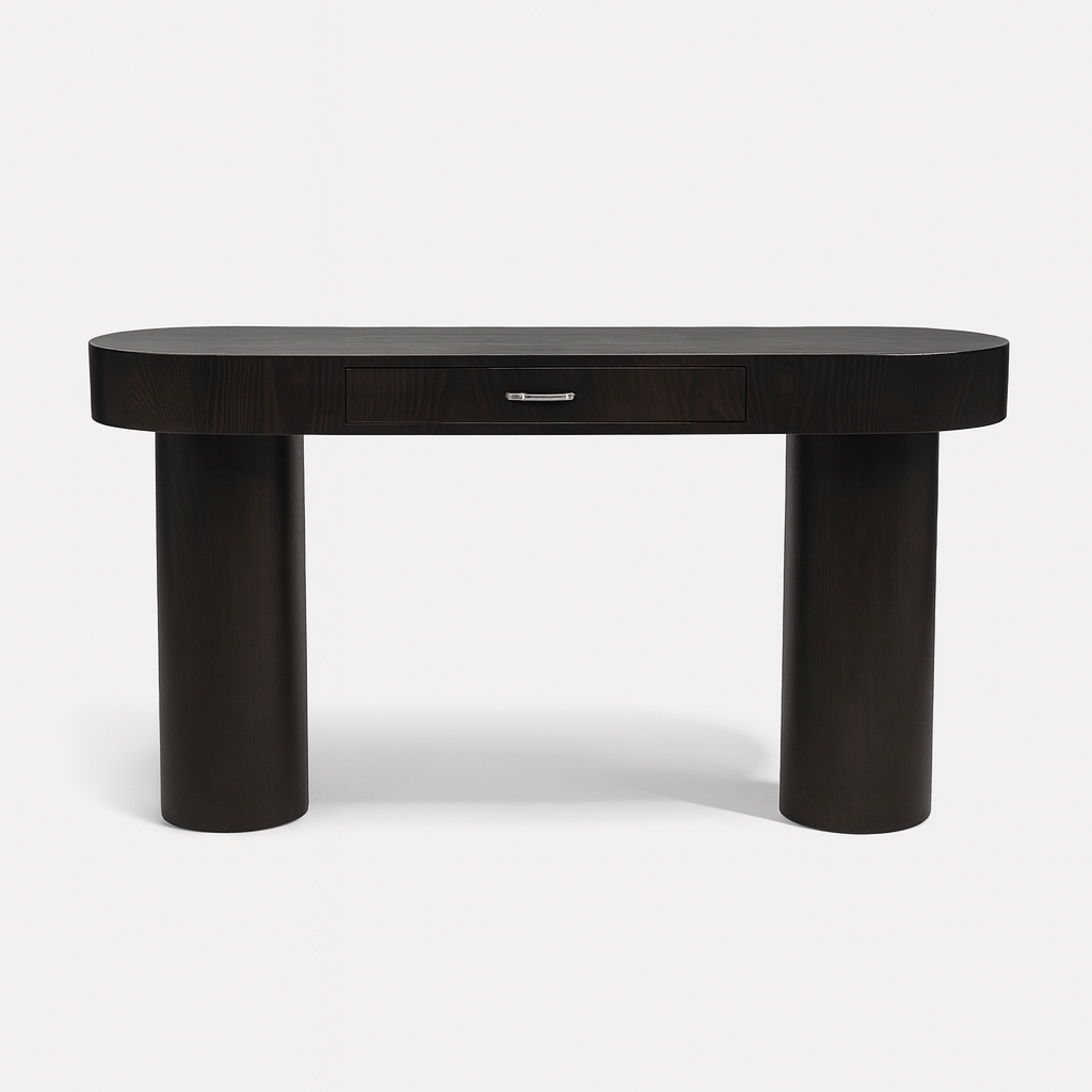 Percia Ash Veneer Console Table from Living point