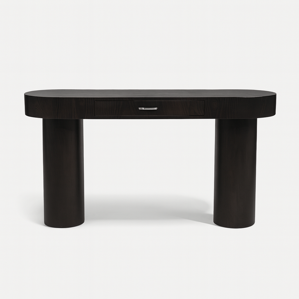 Percia Ash Veneer Console Table from Living point