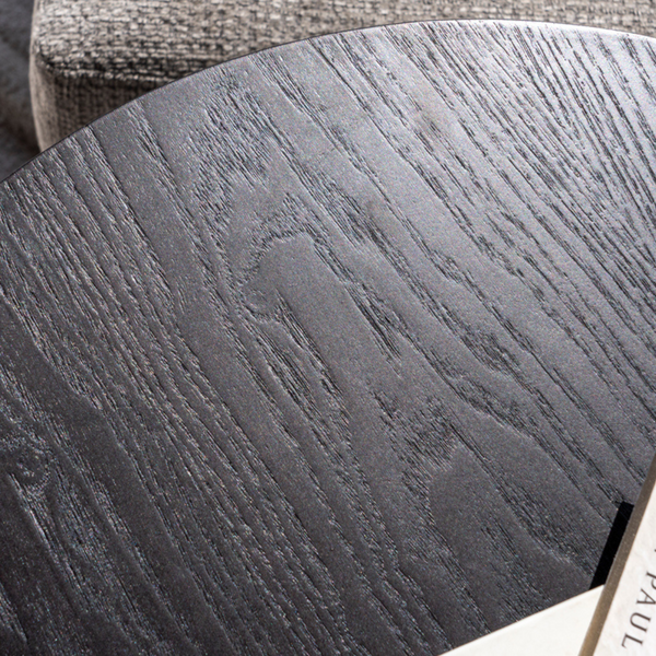 Percia End Table Top close view from Living point