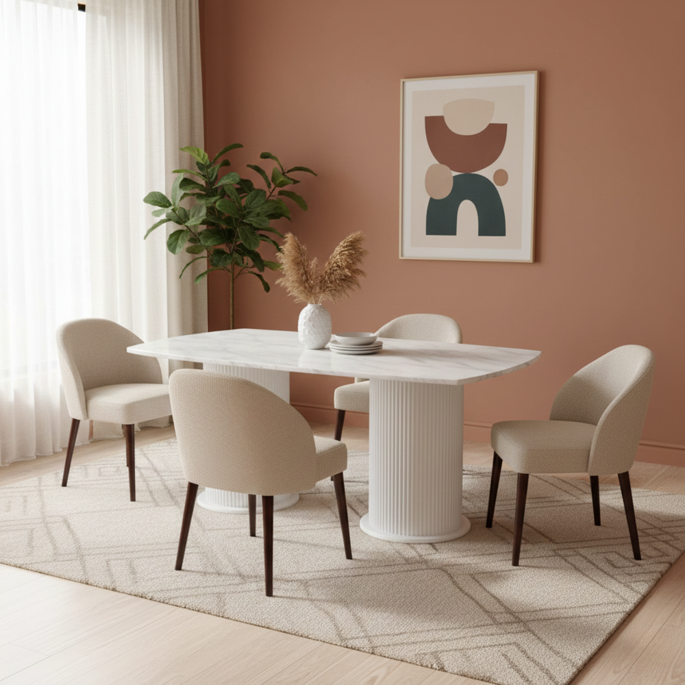 Larson Marble Dining Table Living Point